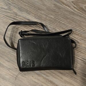 BEIS Black Men's Crossbody Bag